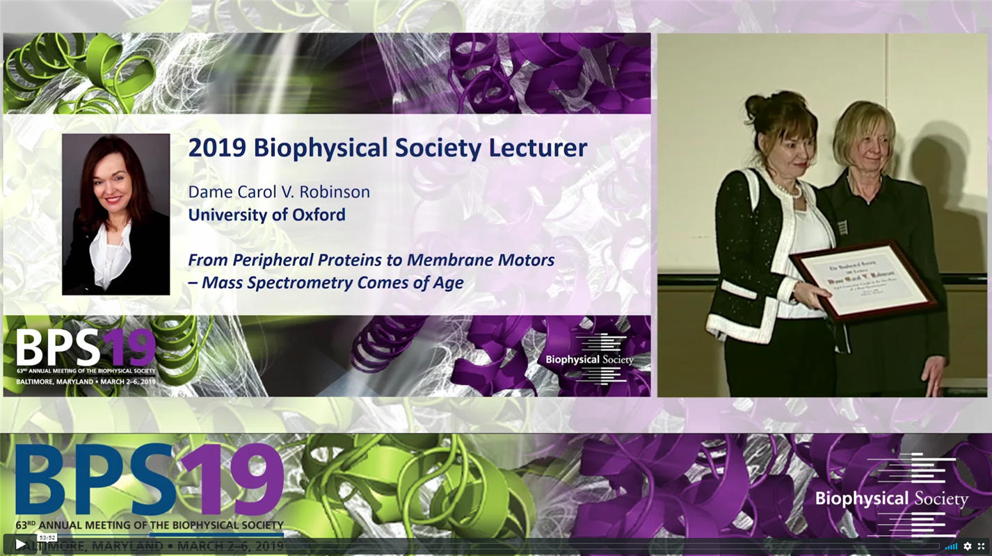 2019 Biophysical Society Lecture